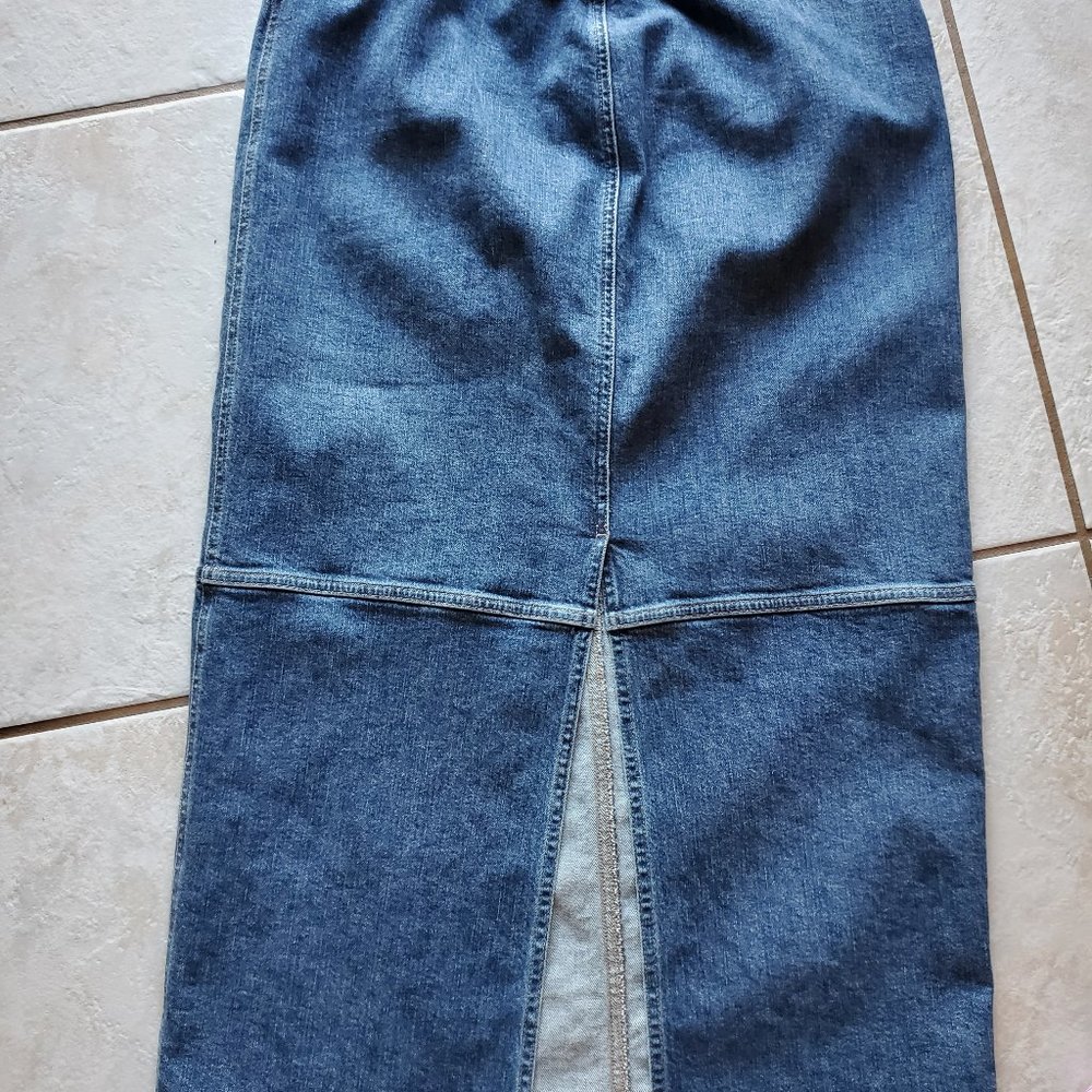 Jones New York Country Denim Jean Skirt Size 8 - Picture 2 of 8